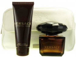 Versace Crystal Noir EdT 90ml + Body Lotion 100ml +  Kosmetiktasche